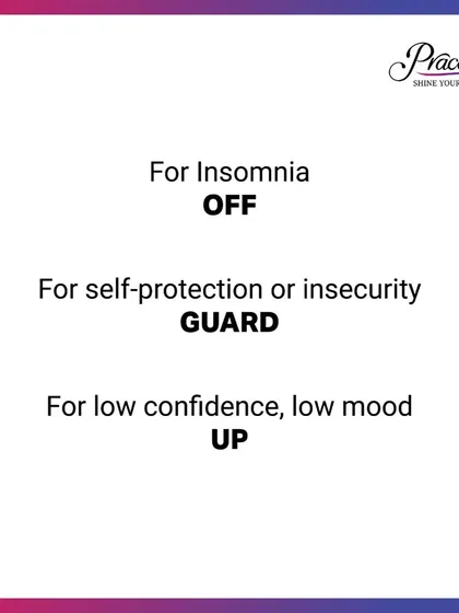 Switchwords can help with mental and emotional states. Use "OFF" for insomnia, "GUARD" for self-protection when feeling insecure, and "UP" to lift your mood when feeling low on confidence.