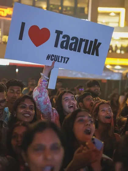 At the heart of our events is the connection between artists and their fans. This moment from the Taaruk Raina concert captures the passion and energy of the crowd, which is the ultimate goal of every experience we create.