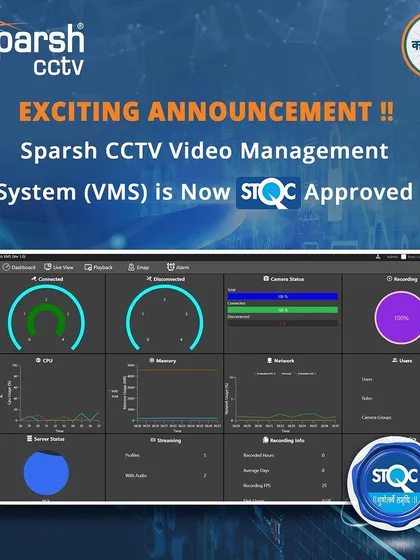 I am excited to announce that my Video Management System (VMS) is now STQC Approved. This landmark achievement underscores my relentless commitment to quality and excellence in video management solutions, setting new standards in the industry.