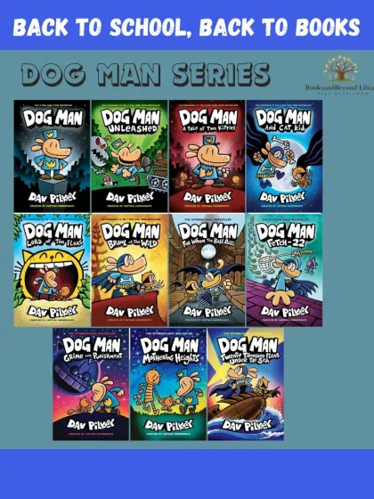Dog Man fans, rejoice! We have the complete, action-packed, and laugh-out-loud funny series by Dav Pilkey. Let your kids dive into the hilarious world of this part-dog, part-man police hero without having to buy a single book.