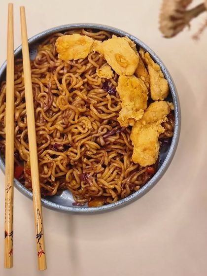 A top-down view of the pasta bowl. The glaze and form are designed to elevate your dining experience and showcase your culinary creations.
