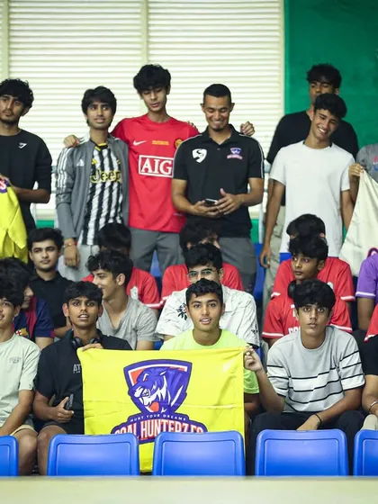 Our future stars, the kids from our academy, showing their amazing support.