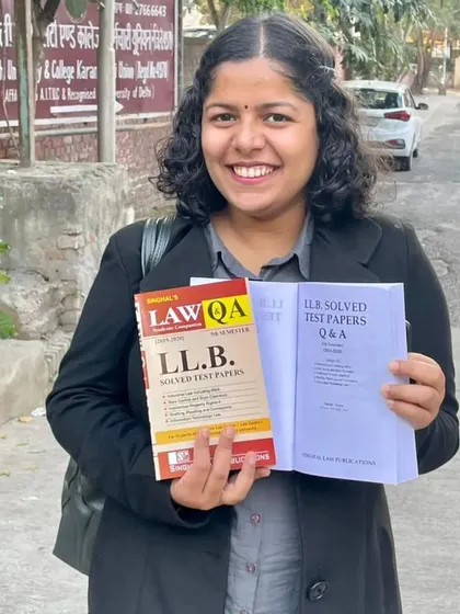 Before I turned 25, I fulfilled a dream of becoming a published author. This book, 'LLB Solved Test Papers', is my way of giving back to the student community at the University of Delhi, helping them navigate their law exams with confidence.