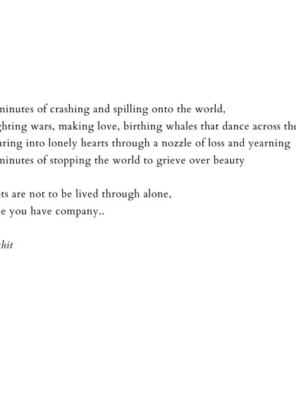 The final lines on 'Sunsets', a wish for company in witnessing moments of fleeting, overwhelming beauty.