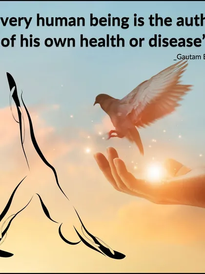 We are the authors of our own health. This powerful quote from Gautam Buddha reminds us that we have the power to create well-being through our daily choices and practices.