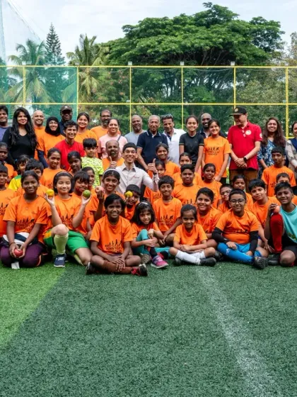It takes a village. A group photo with our young players, parents, and our guest nutrition coach. The strong sense of community and support is what makes our academy a family.