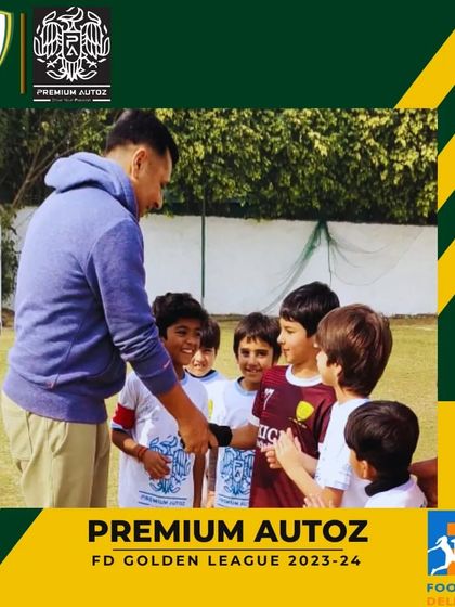 Sportsmanship is a core value. Players shake hands before a match in the FD Golden League.