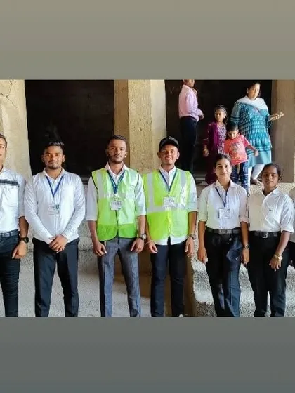 Our team of police trainees providing their services at the Gharapuri caves. This hands-on involvement with the Maharashtra Police and Civil Defence builds character and a sense of duty.
