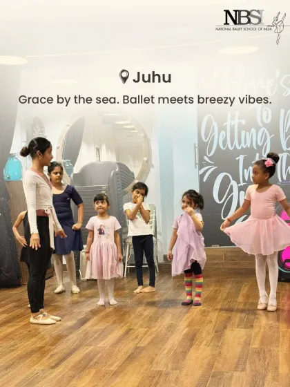 Grace by the sea. Our Juhu studio combines the beauty of ballet with breezy, beachside vibes.