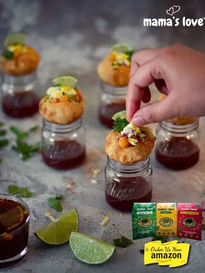 Who says golgappe can't be fancy? I love seeing how you serve my pani puri kits. These pani puri shots are perfect for your next party or family get-together.