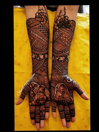 Shaik Tabassum - Destination Wedding Mehendi Portrait Mehendi: Capturing Likeness in Henna photo 12