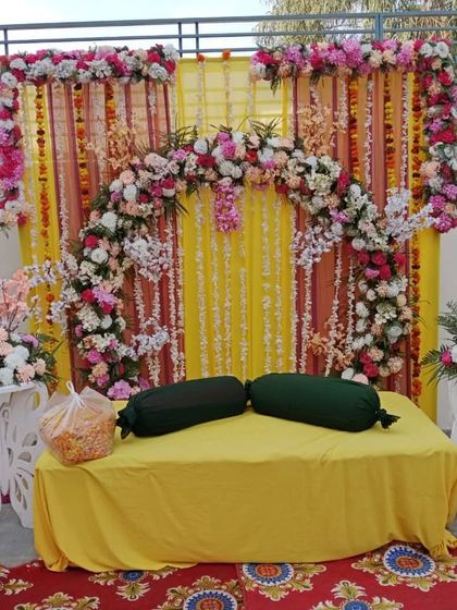 Shanaya Decorations - Wedding & Pre-Wedding Decoration Vibrant Haldi & Mehendi Setups photo 65