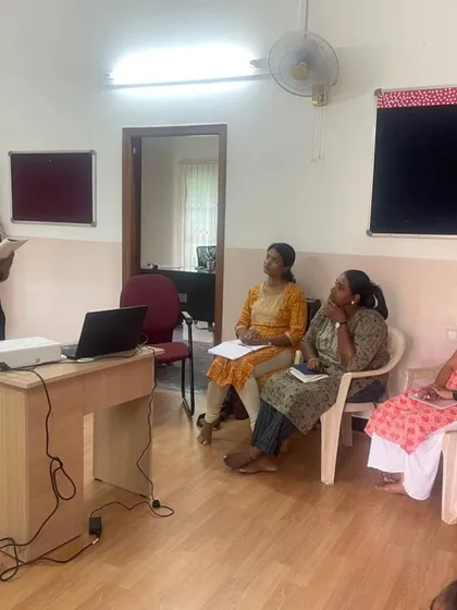 Another view of our teachers absorbed in the Early Intervention workshop, a testament to their dedication to every child's development.
