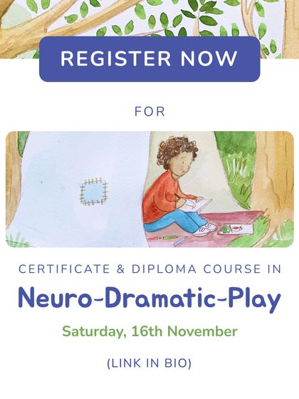An invitation to register for our Certificate and Diploma course in Neuro-Dramatic-Play. This program offers a unique opportunity to learn transformative, play-based therapeutic techniques.