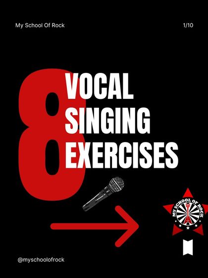 The cover for our guide to 8 essential vocal singing exercises designed to improve your skills.