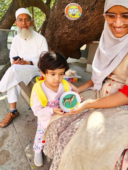 Even our youngest participants get deeply involved, like this little one at the Lost Wax Workshop, proving you're never too young to be a scientist.