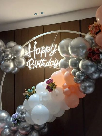 Special Entry - Private Party & Milestone Decoration Elegant Birthday & Anniversary Setups photo 19