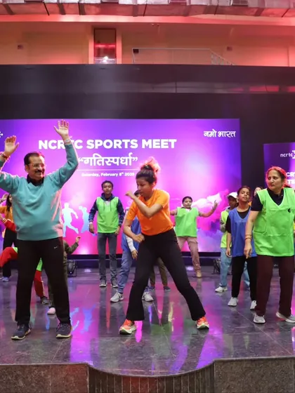 It was a pleasure to lead the fitness session at the NCRTC Sports Meet. Our programs are designed to be inclusive for all fitness levels and age groups, ensuring everyone on your team can participate and feel the benefits.