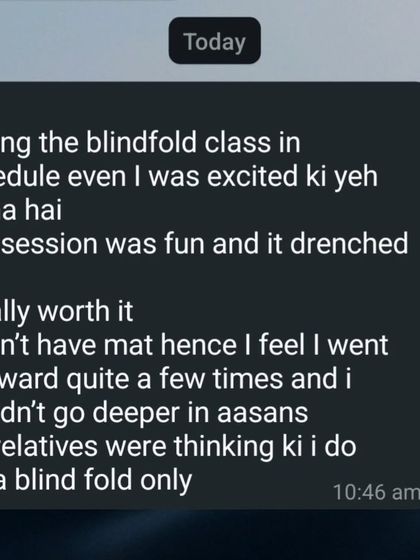 This one made me laugh. It's fun to hear how our practice looks to the outside world. The session was totally worth it.