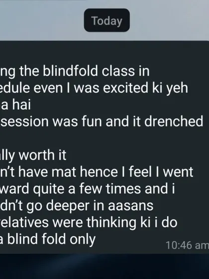 This one made me laugh. It's fun to hear how our practice looks to the outside world. The session was totally worth it.