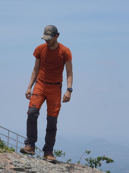 Another look at my typical trekking gear under the bright sun, ready to lead the way on the trail.