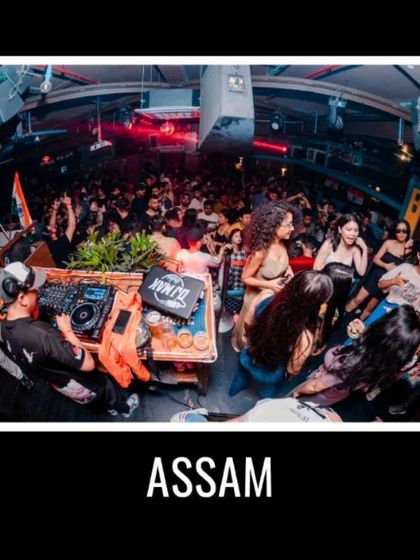 A high-angle shot from my gig in Assam. The energy from the crowd was absolutely electric.