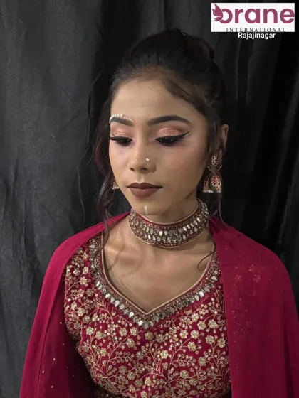 The full look, showcasing how creative elements can be incorporated into a beautiful and wearable makeup style.