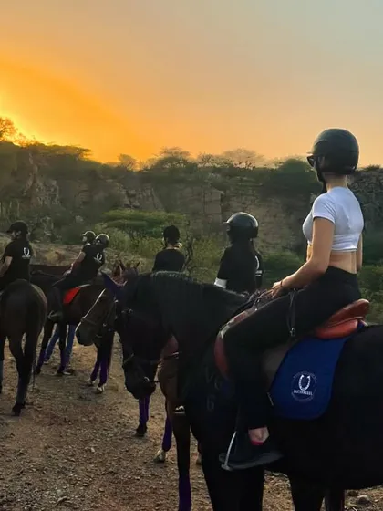 This is what our Aravalli Horseback Safari is all about. Riding into the sunset with friends, surrounded by the raw, stunning beauty of the hills. It's an adventure that feels a world away, yet is just a short drive from Gurgaon.