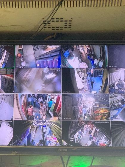 Another shot of the live feed from a busy commercial lane. We ensure there are no blind spots.