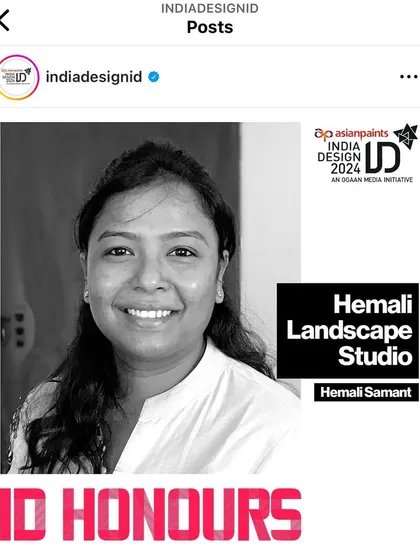 Feeling incredibly grateful to be recognized at the India Design ID Honours. These moments are a wonderful encouragement and a chance to celebrate with the amazing design community in our country.