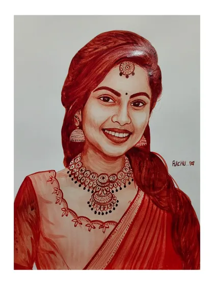 Sharan Ediga - Custom Portrait Art Blood Portraits: Your Story in Art photo 3