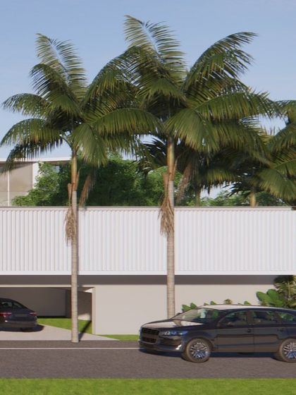 A concept for a home using a shipping container as a structural and aesthetic element. This demonstrates my interest in innovative and sustainable construction solutions for modern residential design.