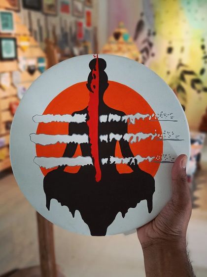 We were honored to design this powerful wooden signage for a yoga studio. The design captures the essence of energy and meditation, with a silhouette against a vibrant sun.