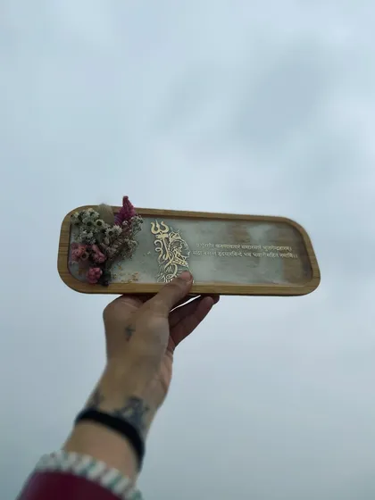 Another shot of the Mahadev tray against a cloudy sky, giving it a very serene and powerful feel. Har Har Mahadev.