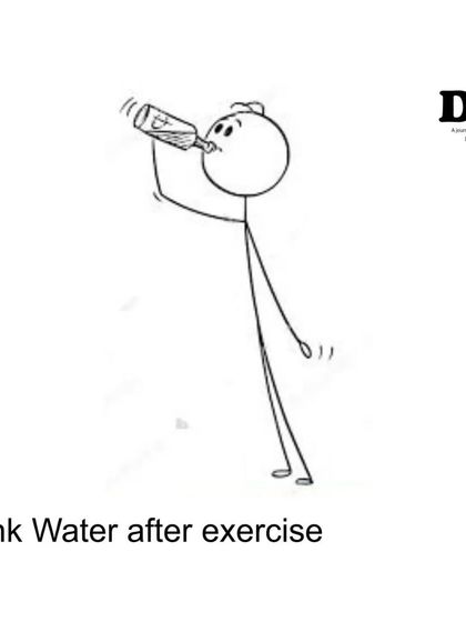 Always rehydrate after your workout. Drinking water after exercise helps with muscle recovery and replenishes the fluids you've lost.
