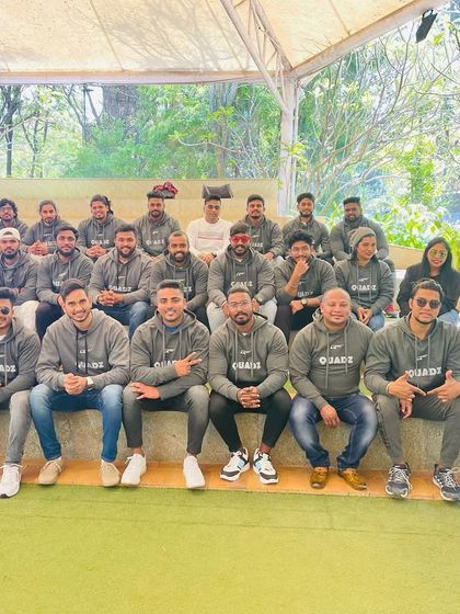 The entire Quadz team together for a group photo during our outing. This is the family that helps you achieve your fitness goals every day.