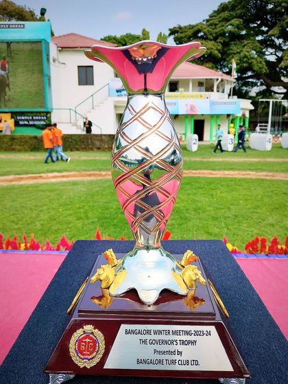The Governor's Trophy, a beautiful silver and gold cup.