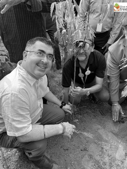 These images showcase individual employees from EXL, Marsh, Amdocs, Telus, HCL, and Northern Trust deeply engaged in the act of planting. Each photo captures a personal moment of connection with nature, showing the focus and care that our corporate volunteers bring to these drives.