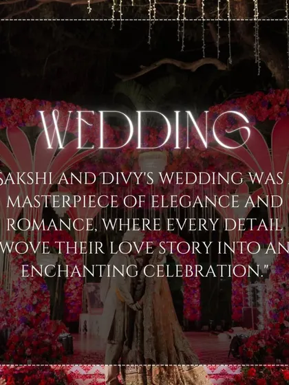 This was a masterpiece of elegance and romance. The deep red floral decor created a passionate and luxurious atmosphere for the wedding ceremony.