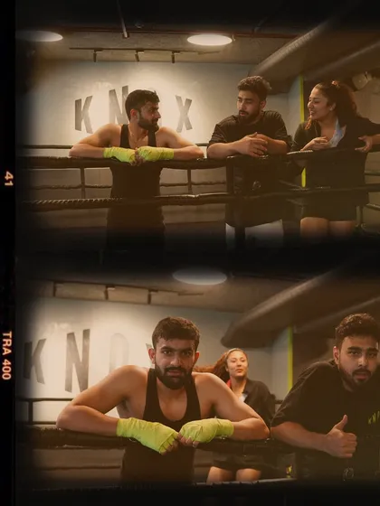 A collage capturing a week at our Gurgaon studio: intense boxing sessions, conversations in the ring, and a strong sense of community.
