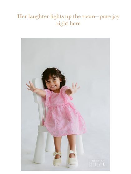 And there it is. Pure joy and laughter lighting up the studio. By creating a fun and patient environment, we are able to capture the wonderful, expressive personality of every child.