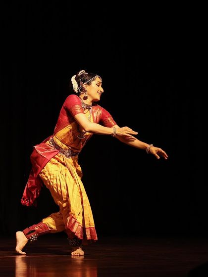 A moment of joy on stage at the Bangalore International Centre.
