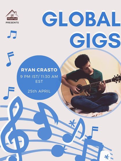 A 'Global Gigs' online event I was a part of, connecting with an international audience.