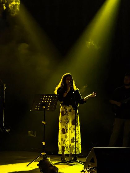 Lost in the music under the spotlights at the Abhivyakti City Arts Project. These are the moments that feel like a dream.