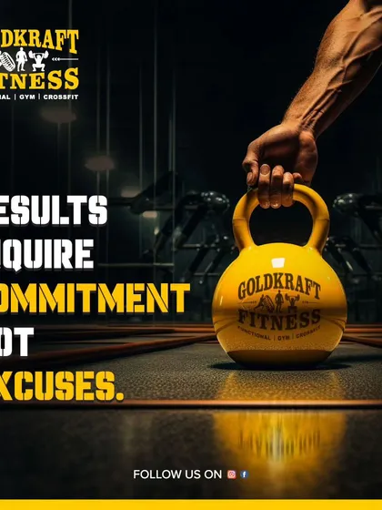 Results require commitment, not excuses. Let's get to work and earn those results.