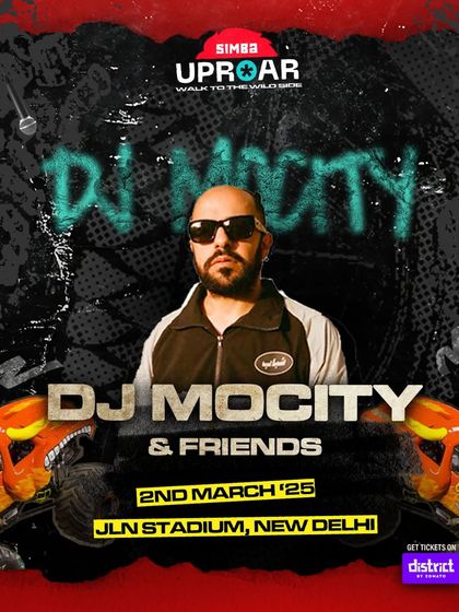 The poster for my 'DJ MoCity & Friends' set at Simba Uproar festival. I often curate my own stage or segment, bringing other artists into the spotlight.