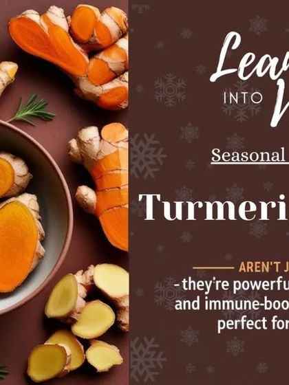 As we lean into winter, we turn to warming spices like Turmeric and Ginger. These powerful roots are not just flavorful but are also known for their anti-inflammatory and immune-boosting properties, making them perfect for seasonal wellness.