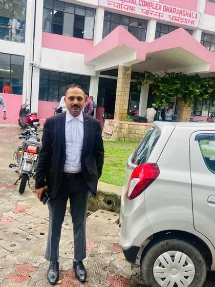At the Judicial Complex in Dharamshala, Himachal Pradesh, for a court appearance.