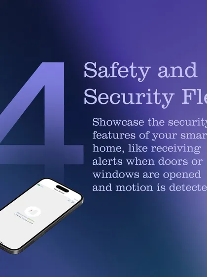 Our smart home system provides a powerful security flex. You can receive instant alerts on your phone when doors or windows are opened, or when motion is detected in your home.