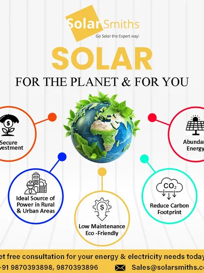 Solar is for the planet and for you. It's a secure investment that provides abundant energy, reduces your carbon footprint, and requires low maintenance.
